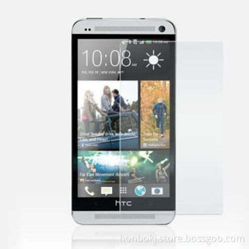 Tempered Glass Screen Protector for HTC M7, High Transparency